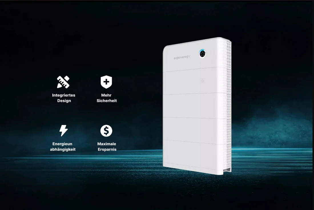 Sigenergy SigenStor systeem, officiële productvisual met meerdere batterijmodules